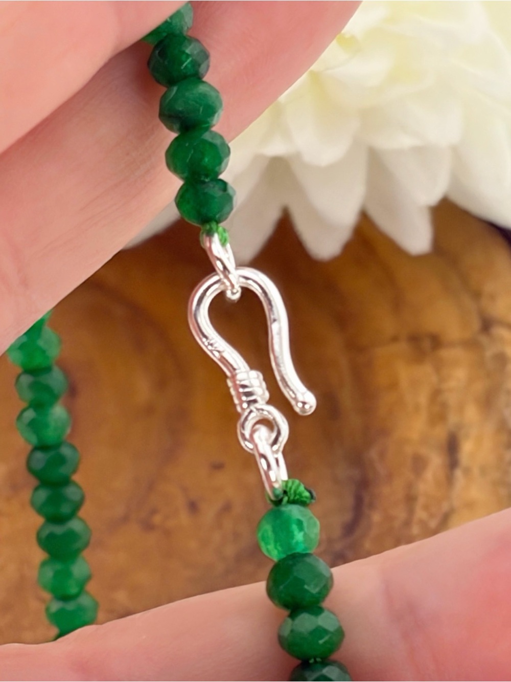 Pure Sterling Silver 925 Top Quality Malachite Chrysocolla Pendant Necklace - Picture 5 of 9